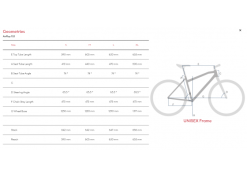 R Raymon AirRay 11.0 - Sähkömaastopyörä / EMTB -Polkupyörän Varusteet Myyntikauppa airray 11.0 geometriat