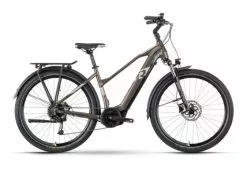 R Raymon TourRay E 5.0 Unisex - Sähköretkipyörä - Ruskea -Polkupyörän Varusteet Myyntikauppa ray tourraye50 27 lady stone lightgrey black front