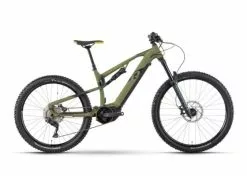 R Raymon TrailRay 160E 8.0 - Sähkömaastopyörä - Vihreä -Polkupyörän Varusteet Myyntikauppa ray trailray160e80 armor black mustard front