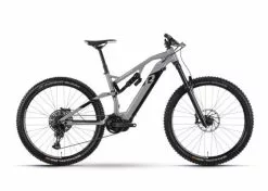 R Raymon TrailRay 140E 10.0 - Täysjousitettu Sähkömaastopyörä 7 R Raymon TrailRay 140E 10.0 - Täysjousitettu Sähkömaastopyörä -Polkupyörän Varusteet Myyntikauppa ray trailray 140 e100 29 grey black white front