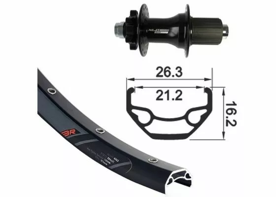 Rodi Takakiekko 29" 26-622, MTB 32R, 6-pultti 3 Rodi Takakiekko 29" 26-622, MTB 32R, 6-pultti