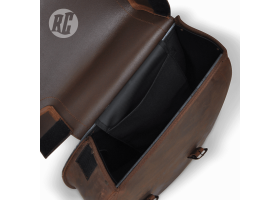 Ruff Cycles Sivulaukku Ruskea Aitoa Nahkaa Vasen 4 Ruff Cycles Sivulaukku Ruskea Aitoa Nahkaa Vasen - Image 2